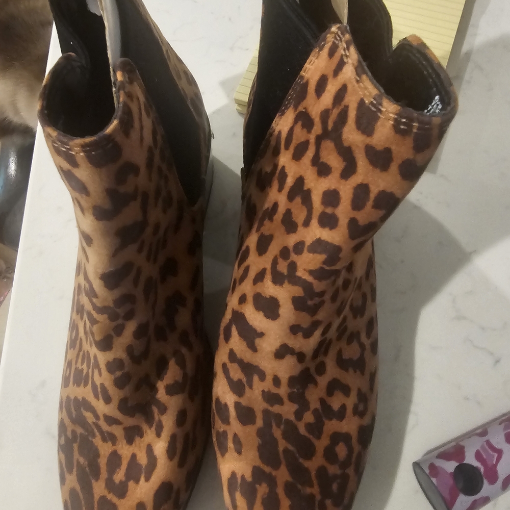 a new day Leopard Print Heeled Boots